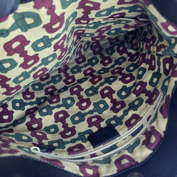 GUCCI Guccissima Hobo Black Leather Shoulder Bag - Picture 9 of 13